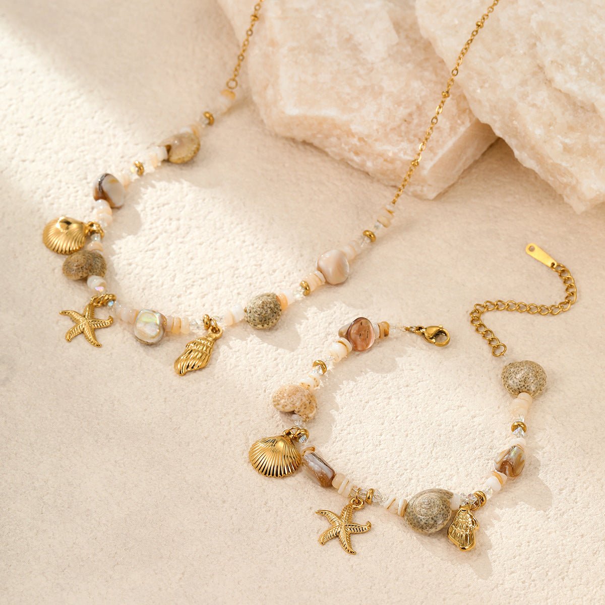 OCEAN NECKLACE & BRACELET - PRIBO