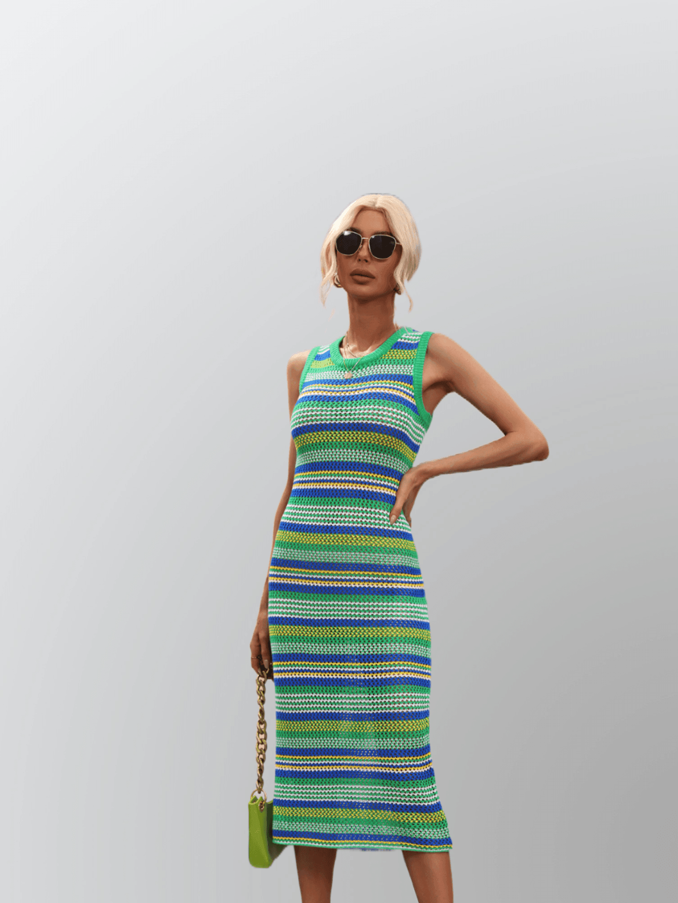 MIXED COLOR DRESS - PRIBO