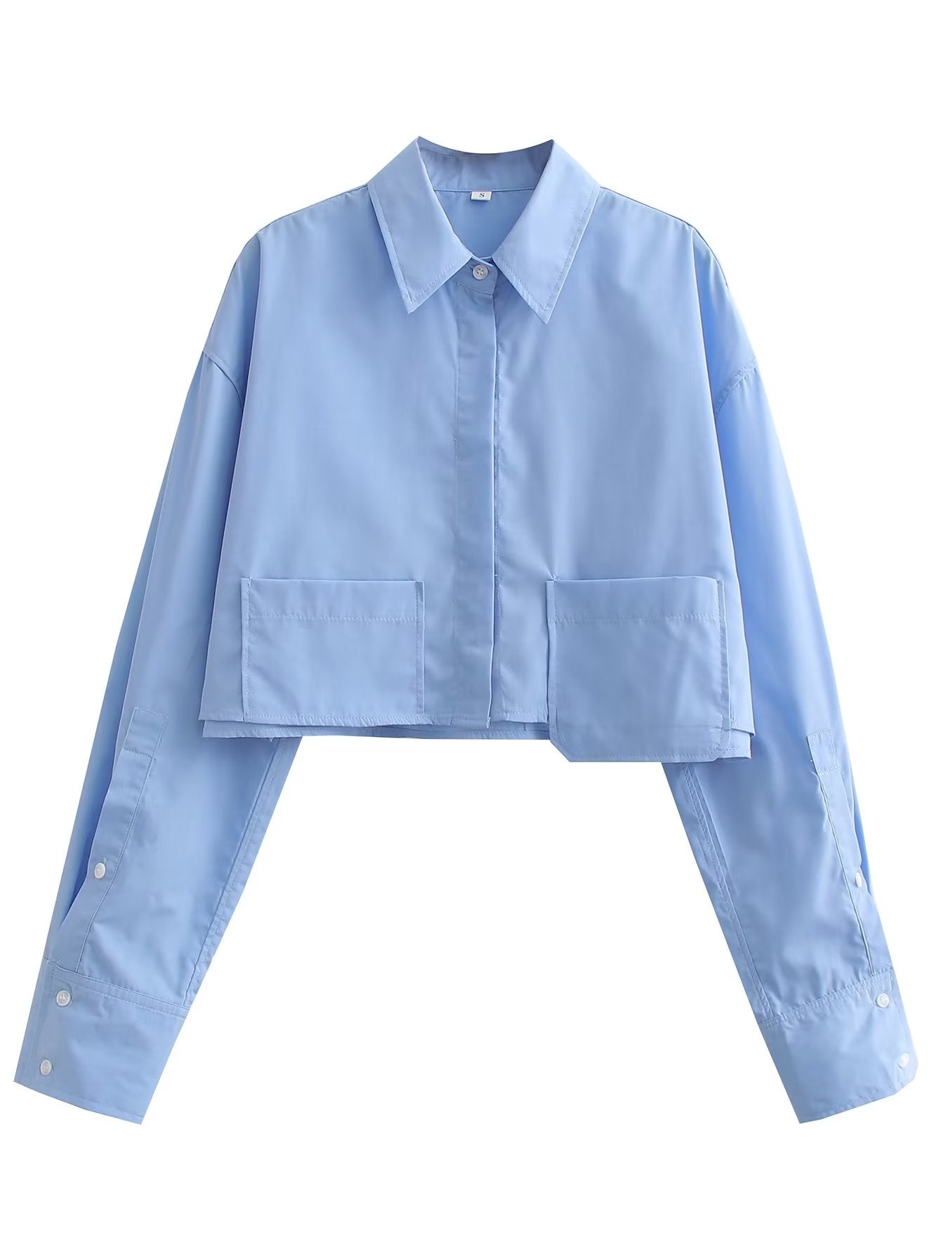 LONG SLEEVE CROP SHIRT