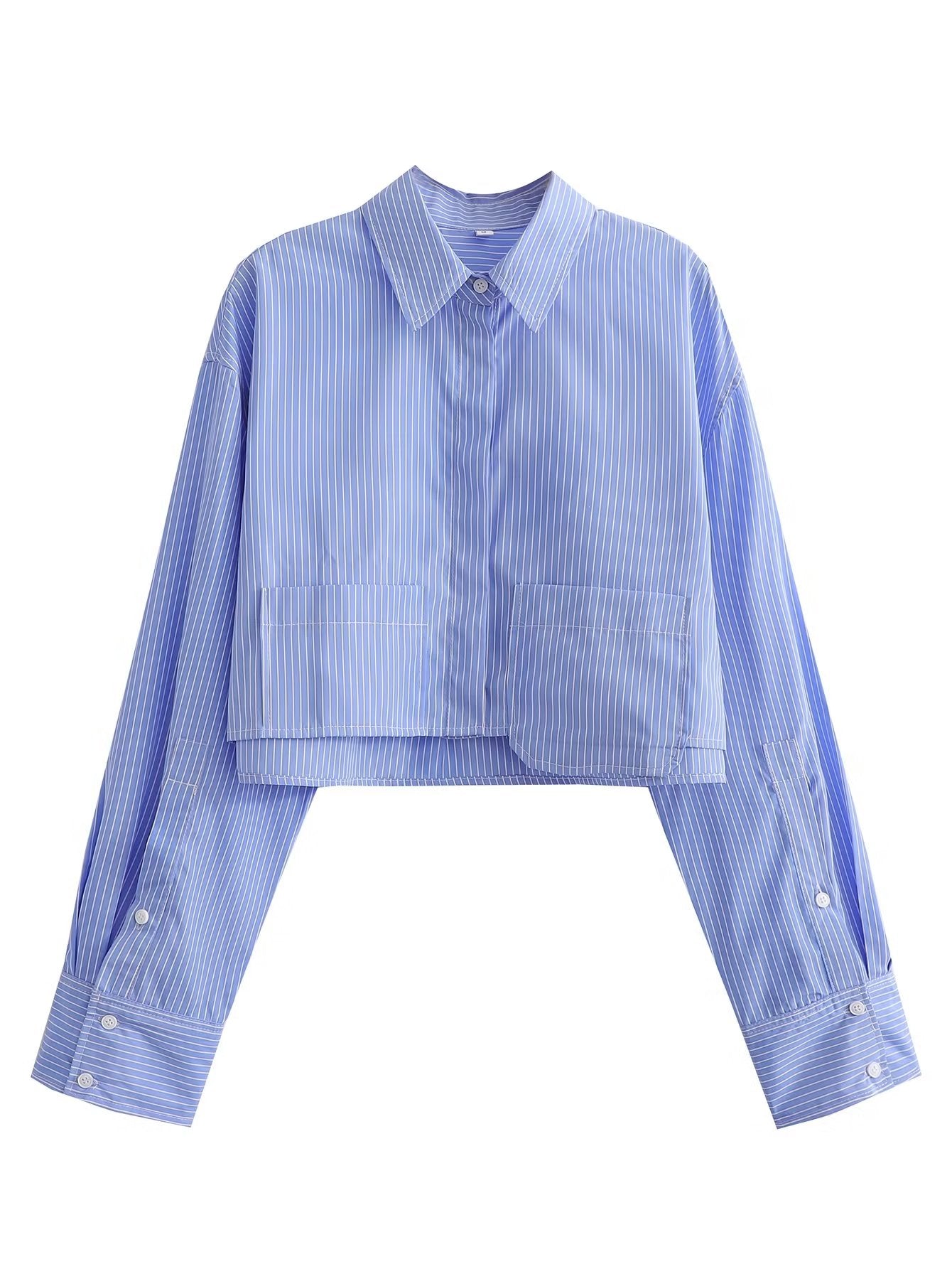 LONG SLEEVE CROP SHIRT