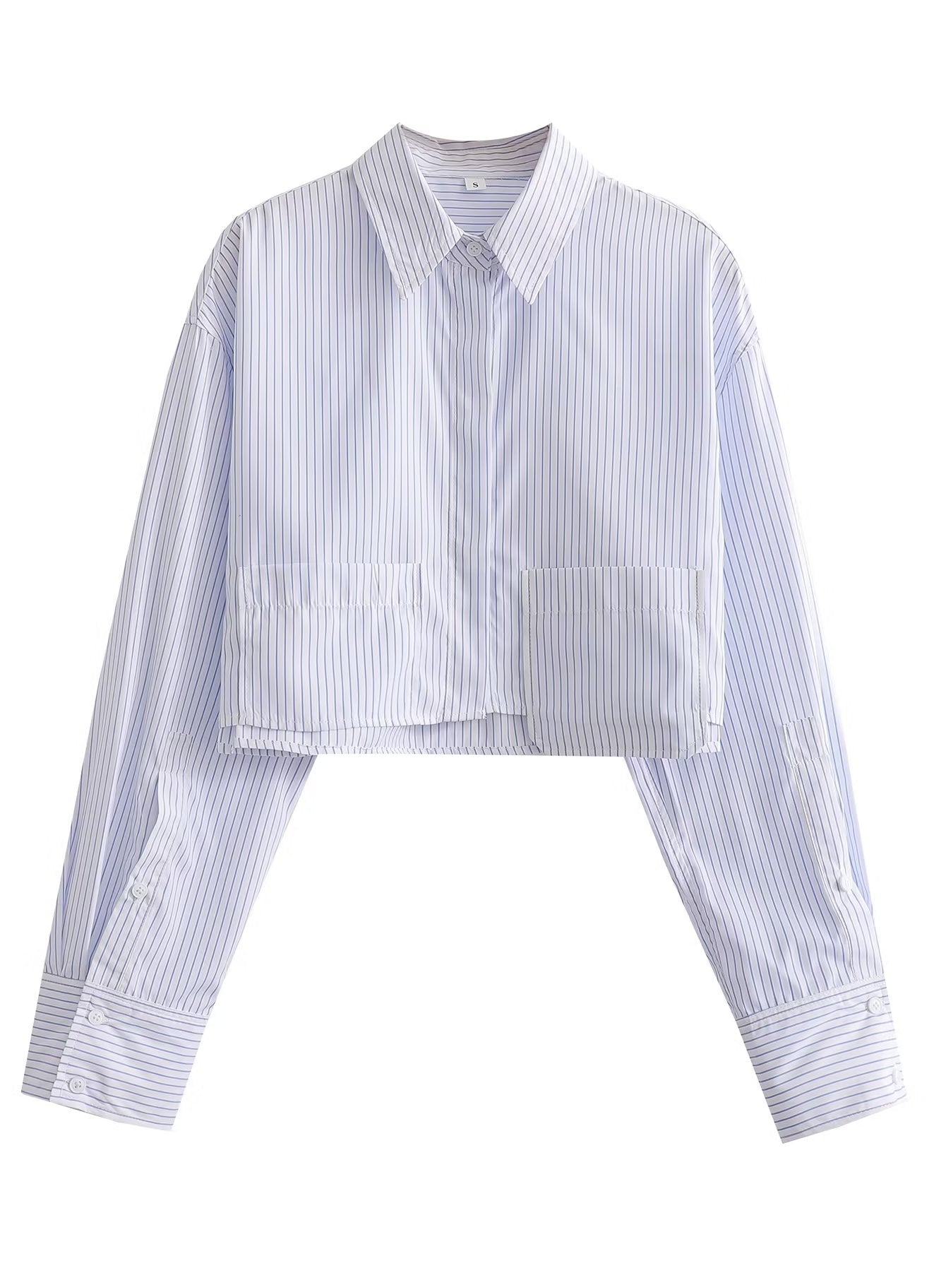 LONG SLEEVE CROP SHIRT