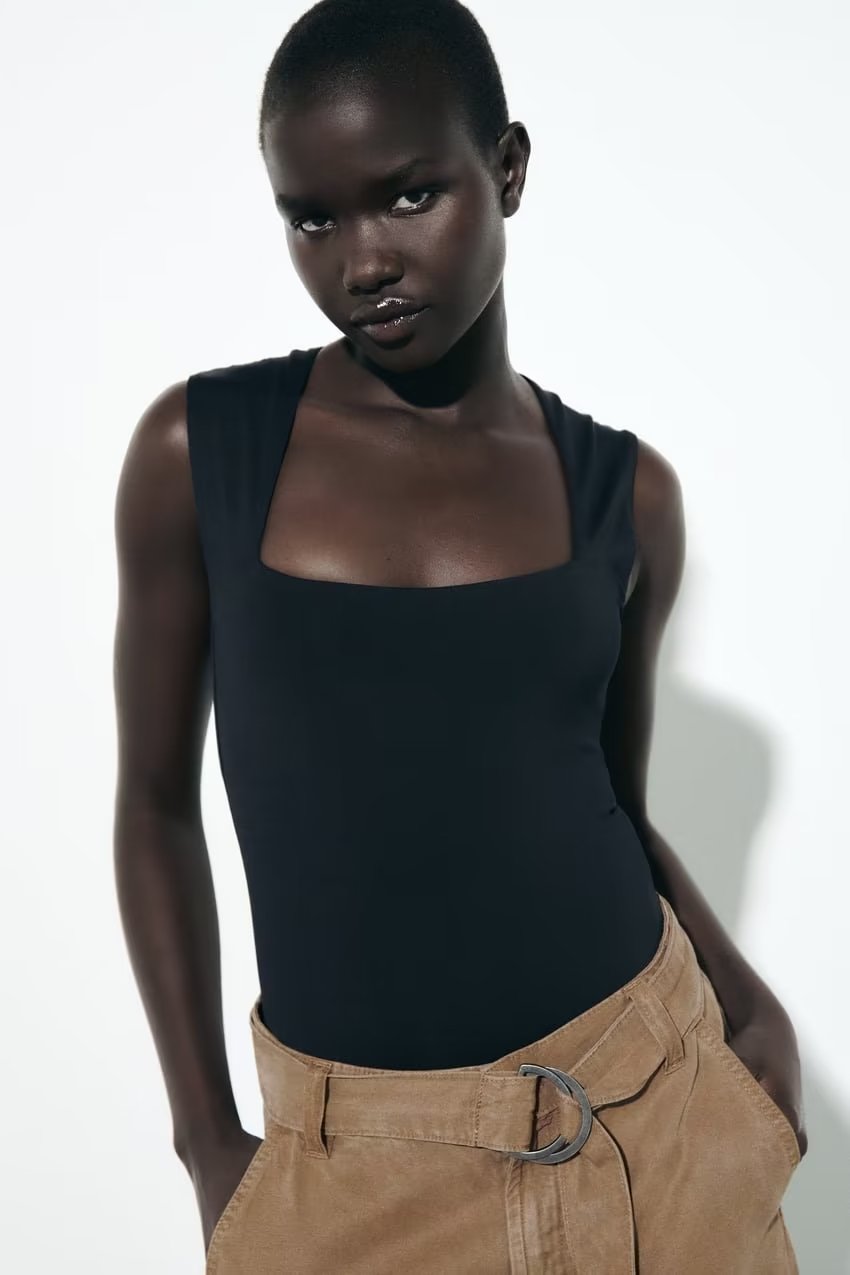 SQUARE NECK BODYSUIT