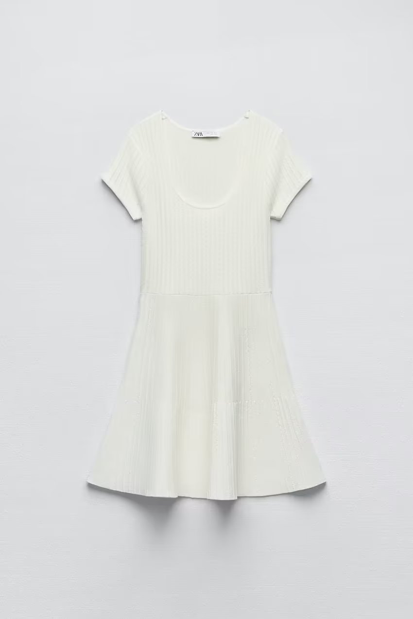 French Dress White Mini Dress