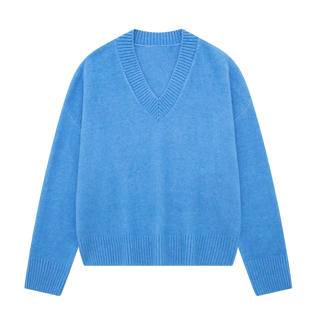 SIMPLE V NECK SWEATER