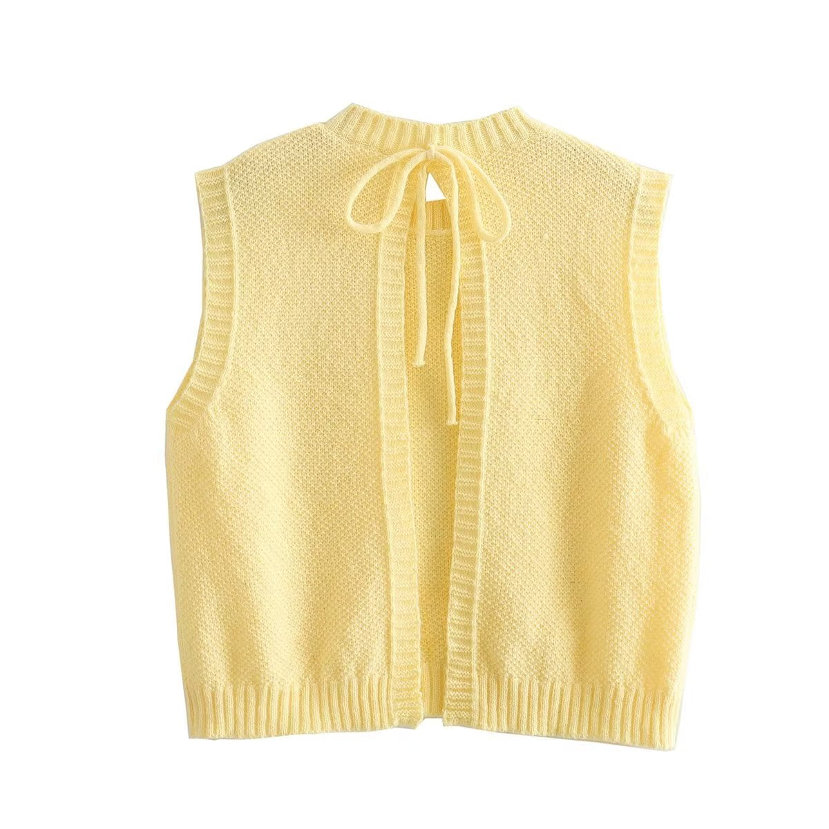 BACKLESS KNITTED TOP