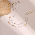 EVA GOLD & SILVER NECKLACE