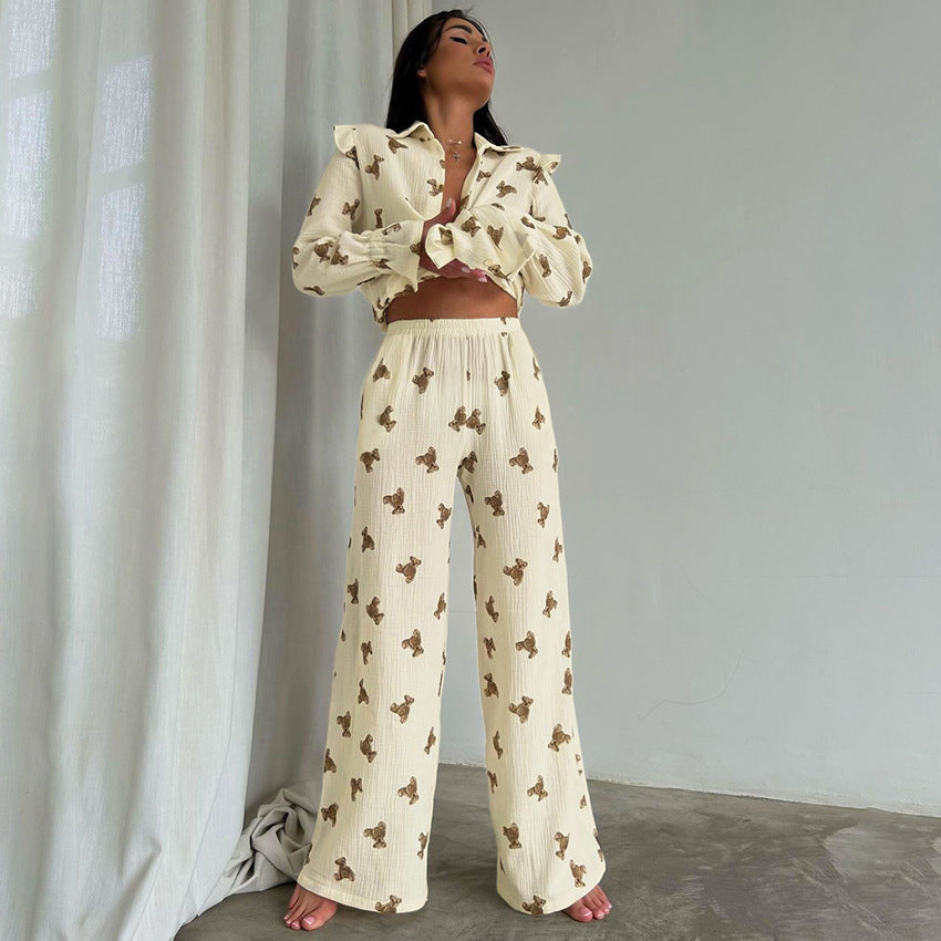 COTTON BEAR PAJAMAS SET