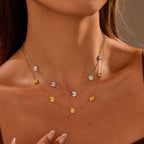 EVA GOLD & SILVER NECKLACE