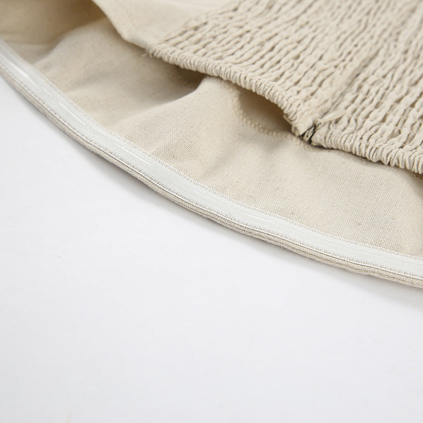 FRENCH LINEN MAXI DRESS
