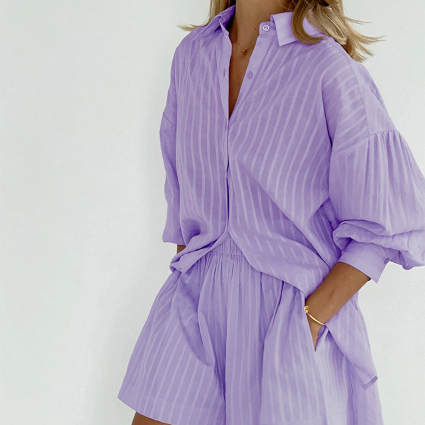 STRIPED JACQUARD SET