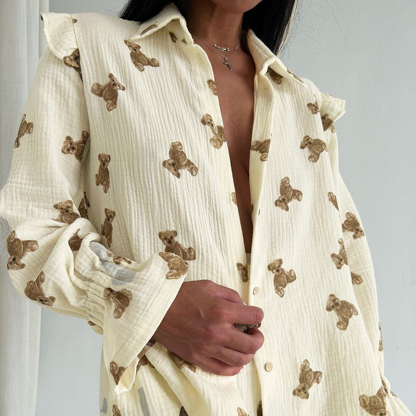 COTTON BEAR PAJAMAS SET