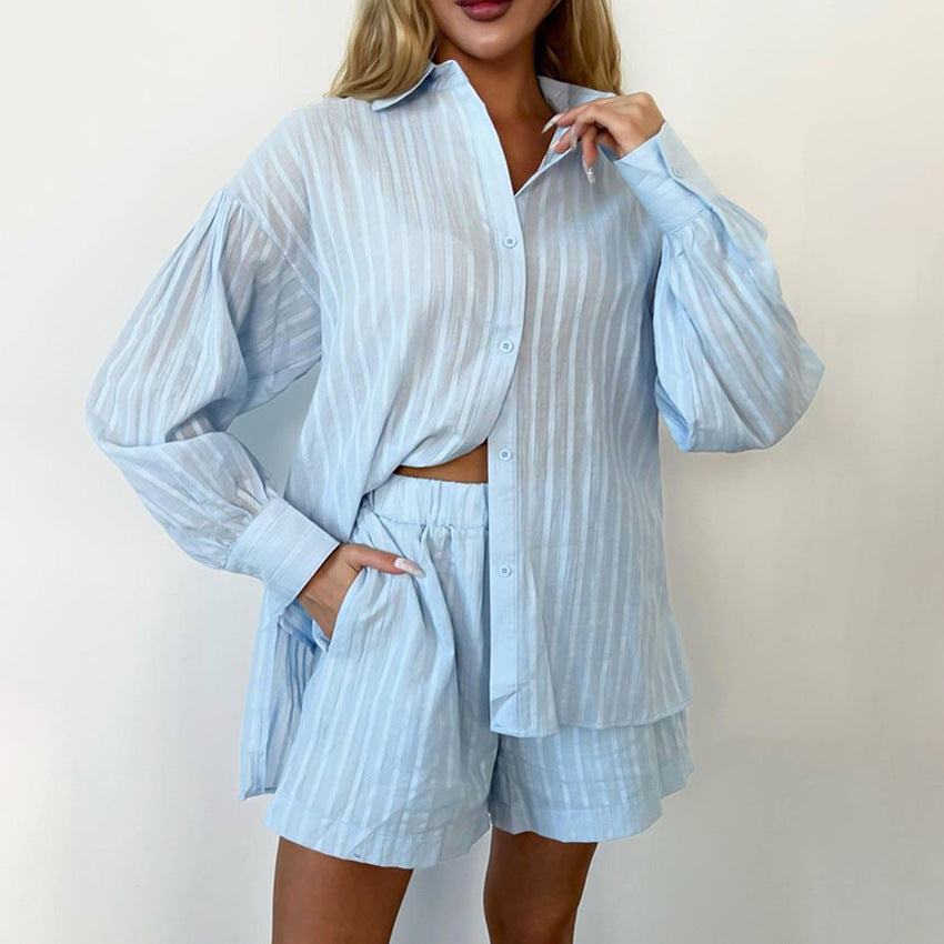 STRIPED JACQUARD SET