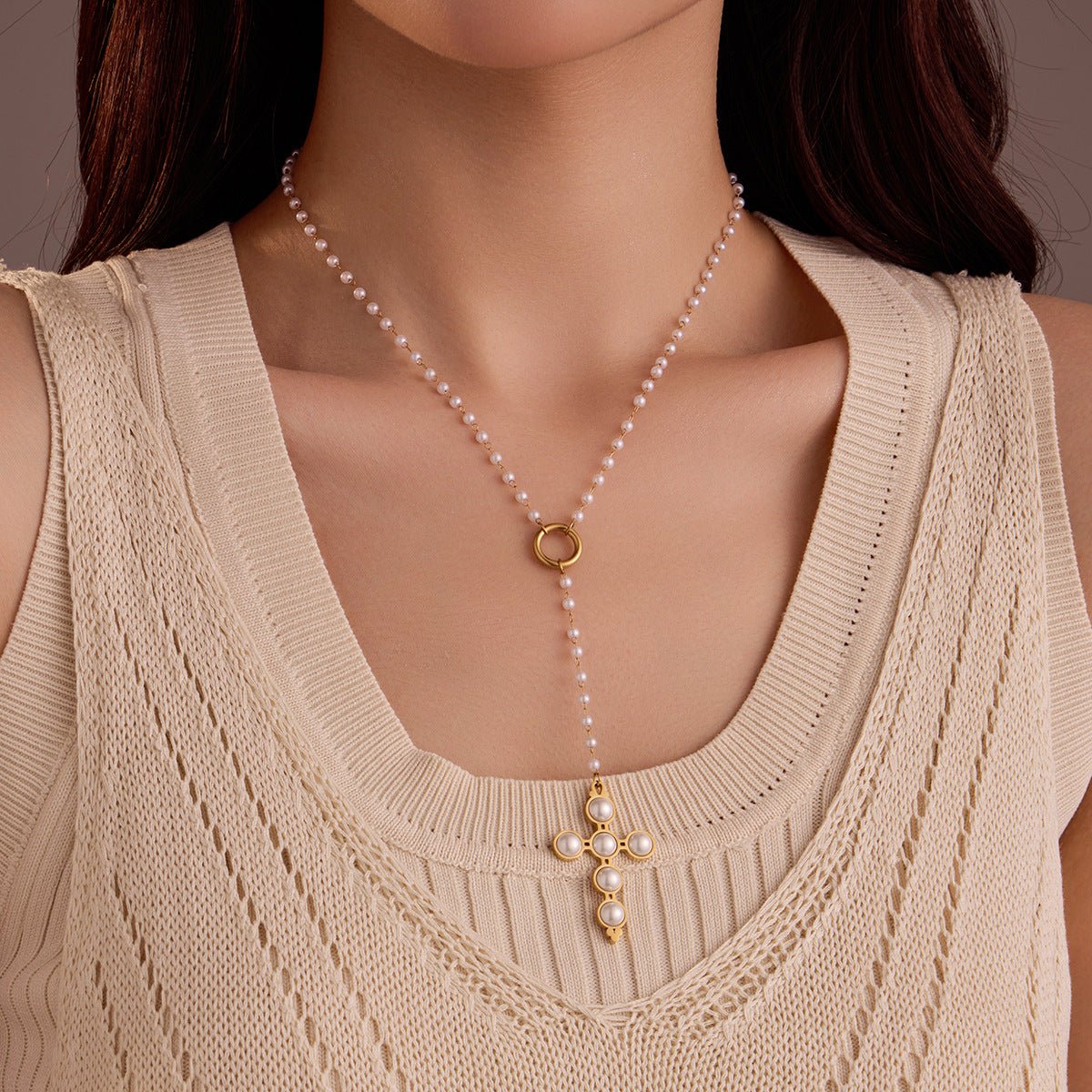CROSS NECKLACE - PRIBO