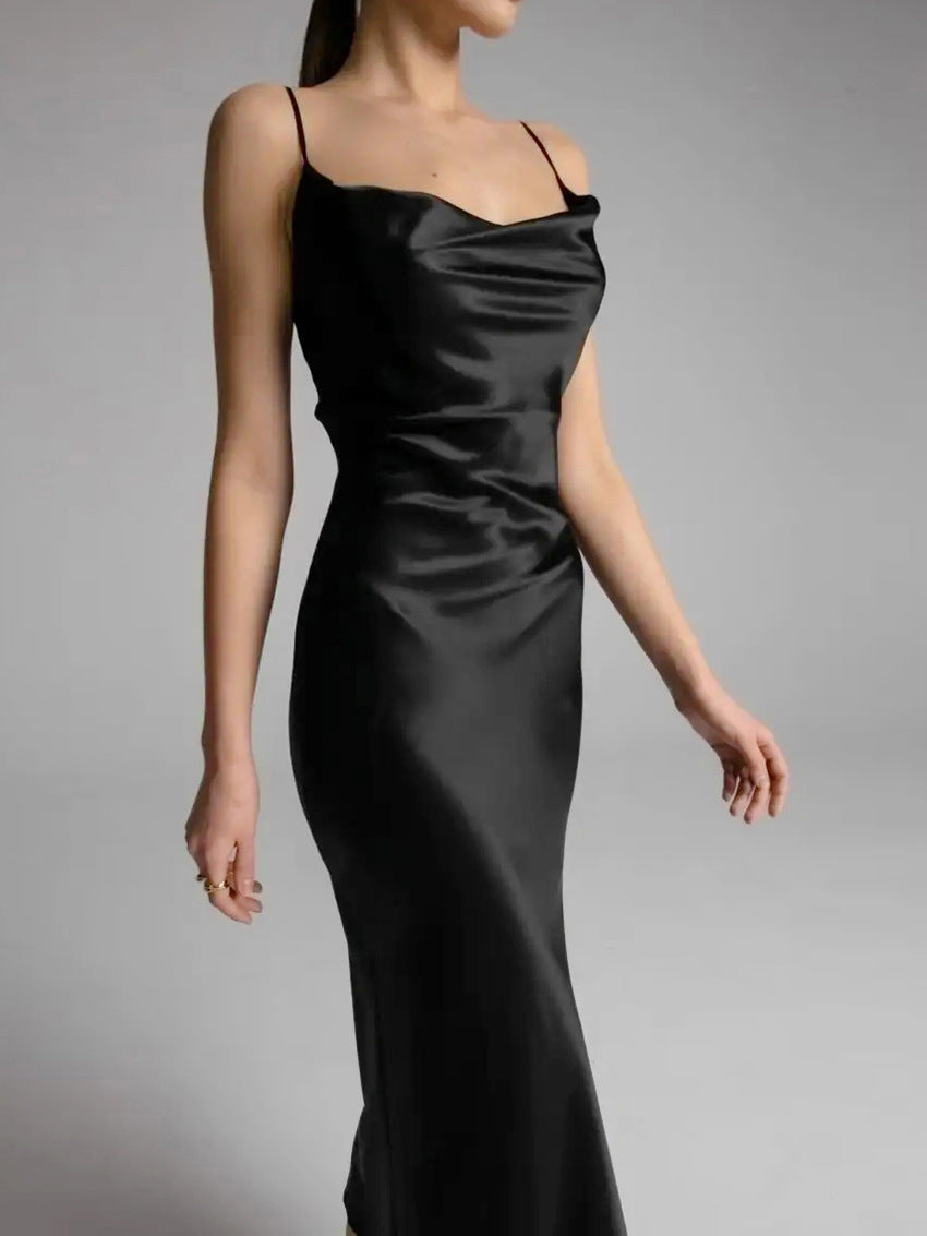 SATIN CHIC MAXI DRESS