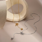 ALINA GOLD & SILVER NECKLACE