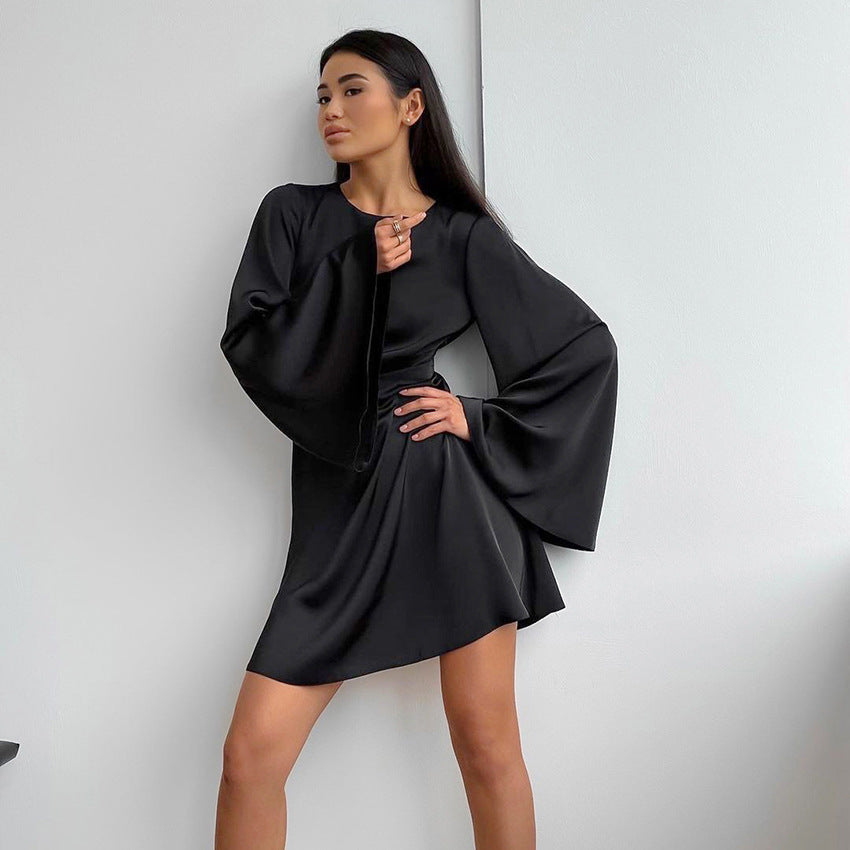 SATIN ELEGANT DRESS