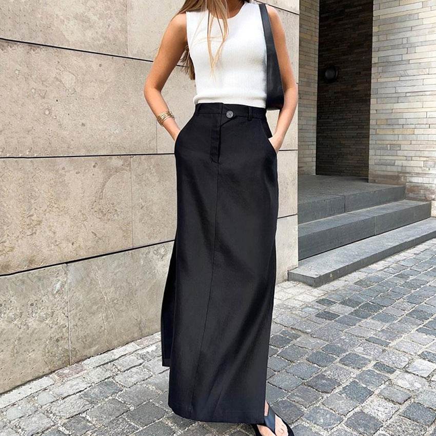 SILK MAXI SKIRT