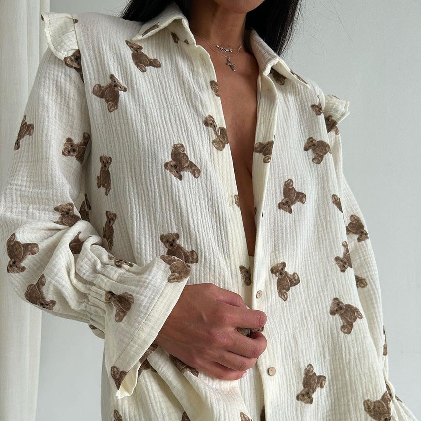 COTTON BEAR PAJAMAS SET