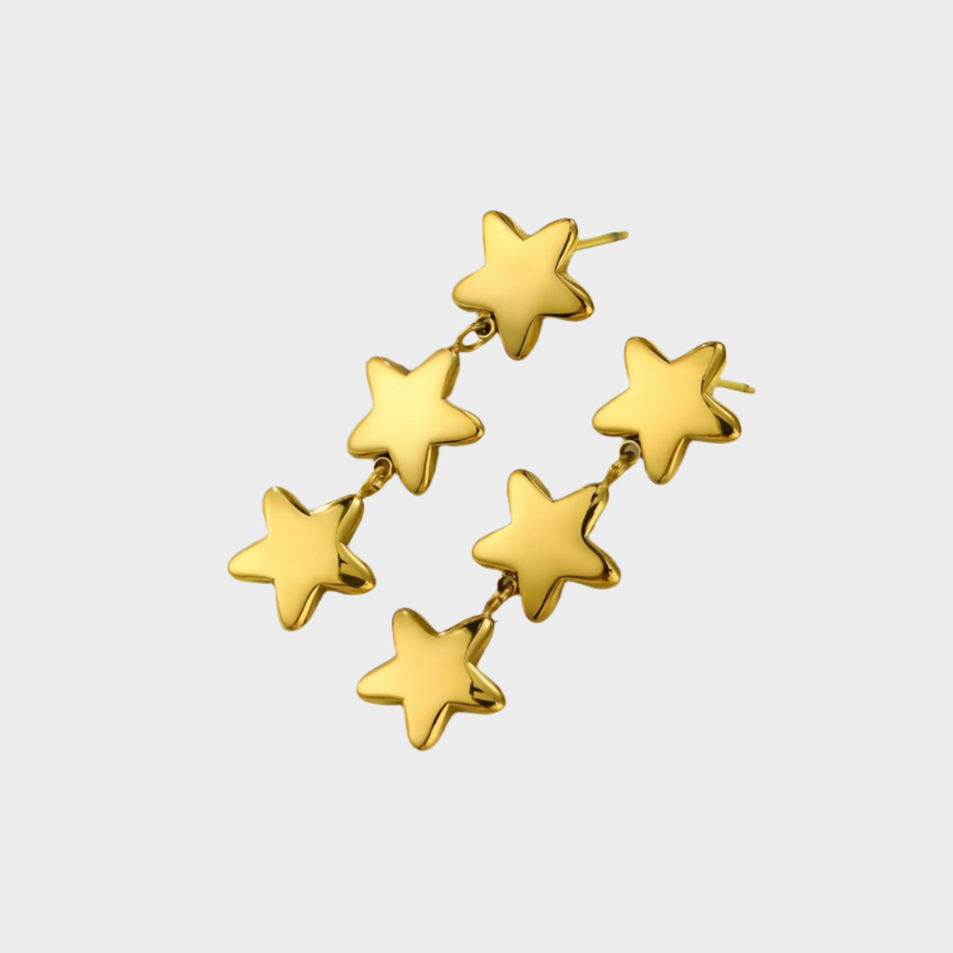 Golden Five-Pointed Star