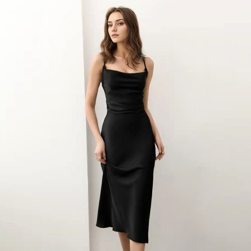 SATIN CHIC MAXI DRESS