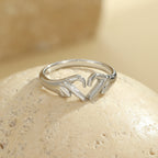 DOUBLE HAND HEART RING