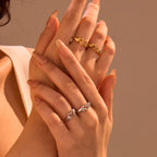 DOUBLE HAND HEART RING