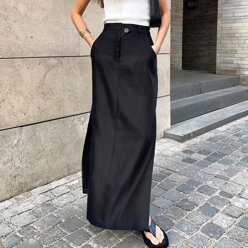 SILK MAXI SKIRT