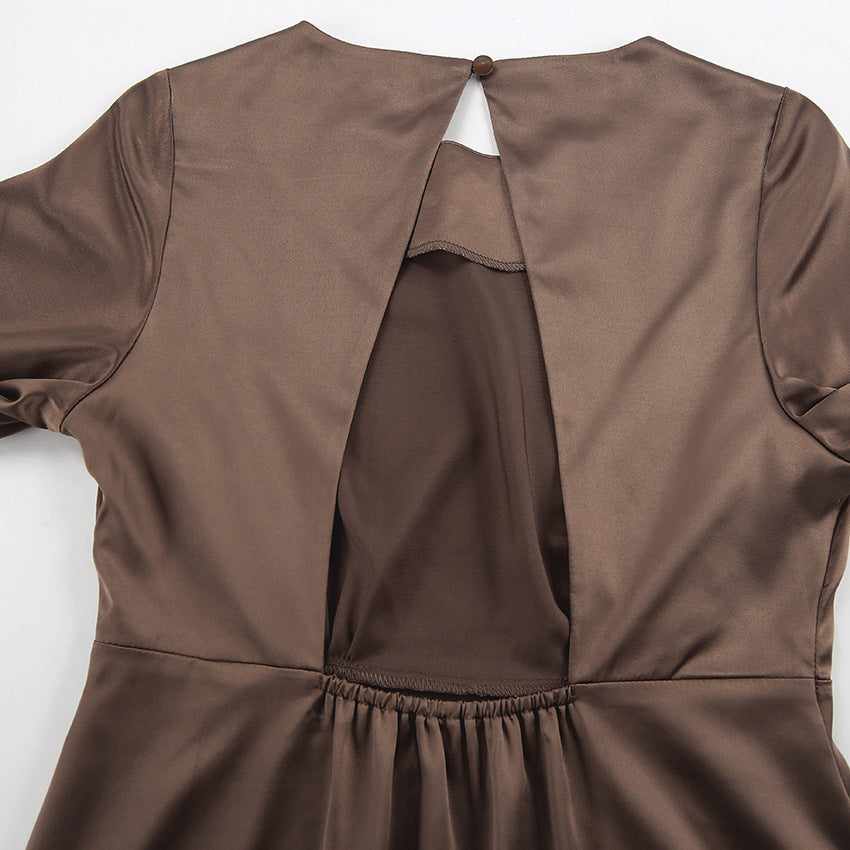 SATIN ELEGANT DRESS