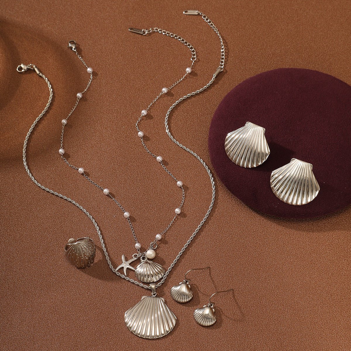 SIGNE NECKLACE, EARRING & RING - PRIBO