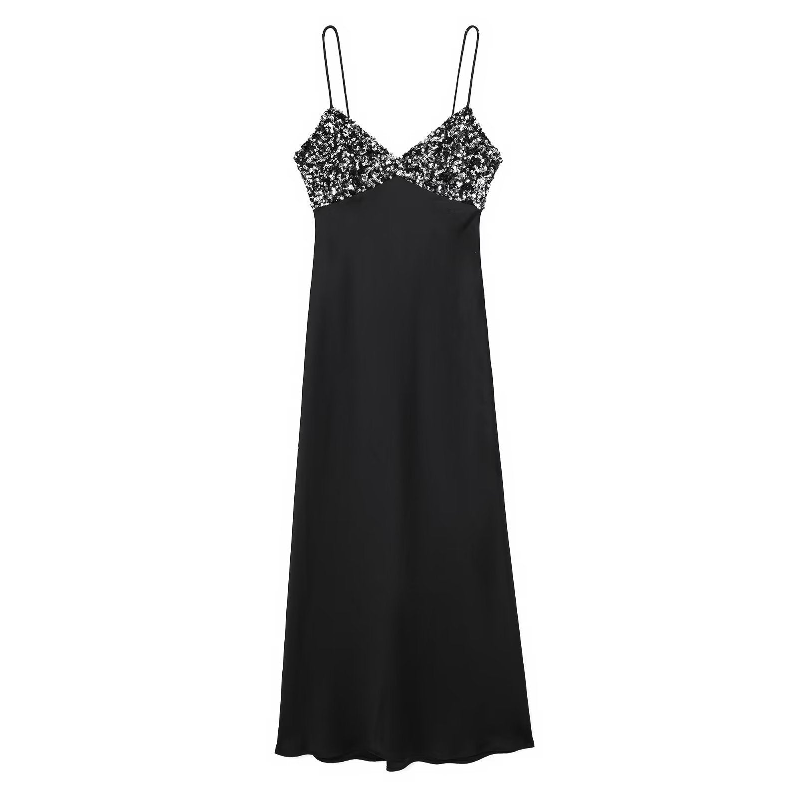 BLACK SPARKLING DRESS