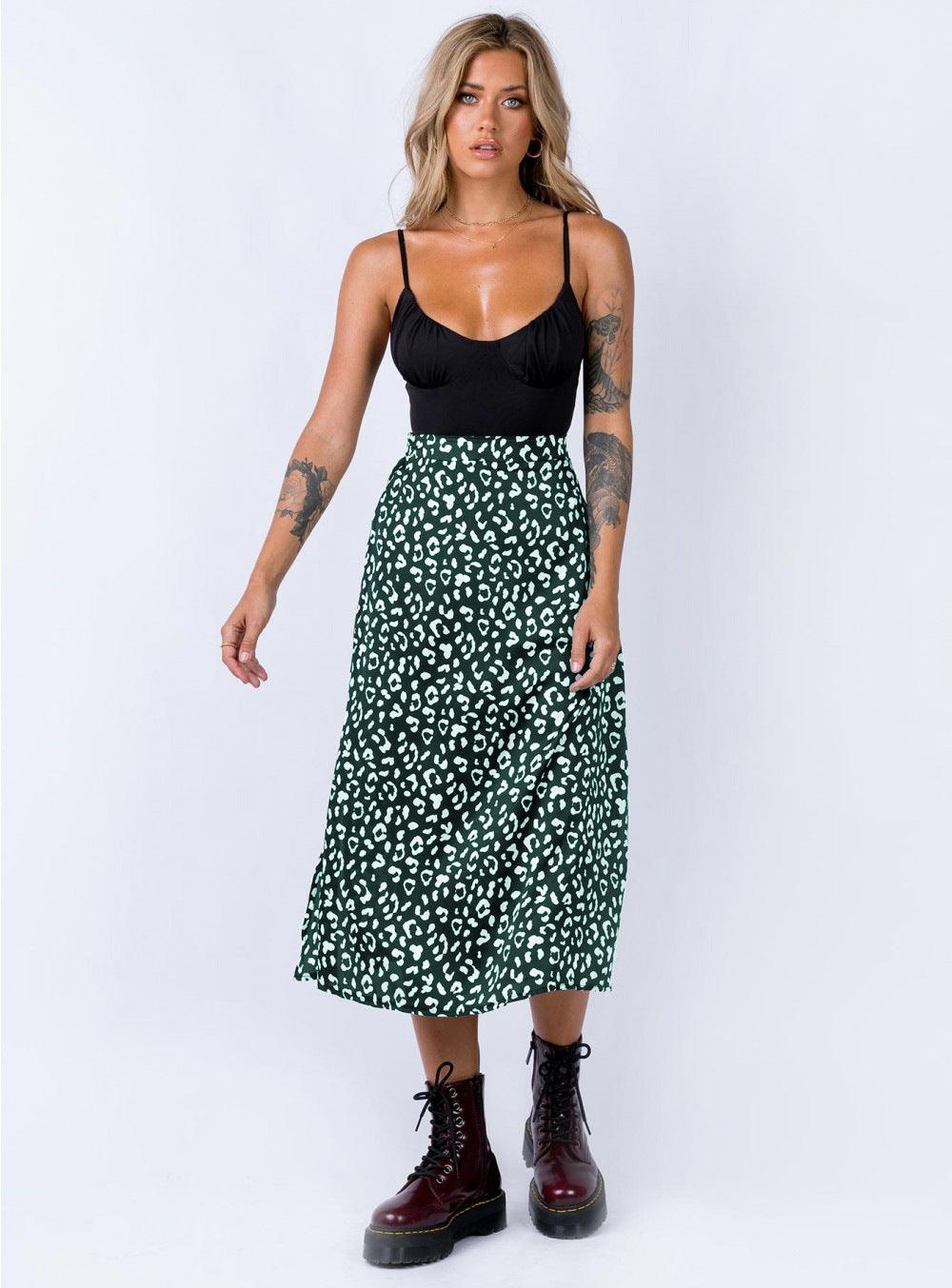 ANIMAL PRINT SKIRT - PRIBO