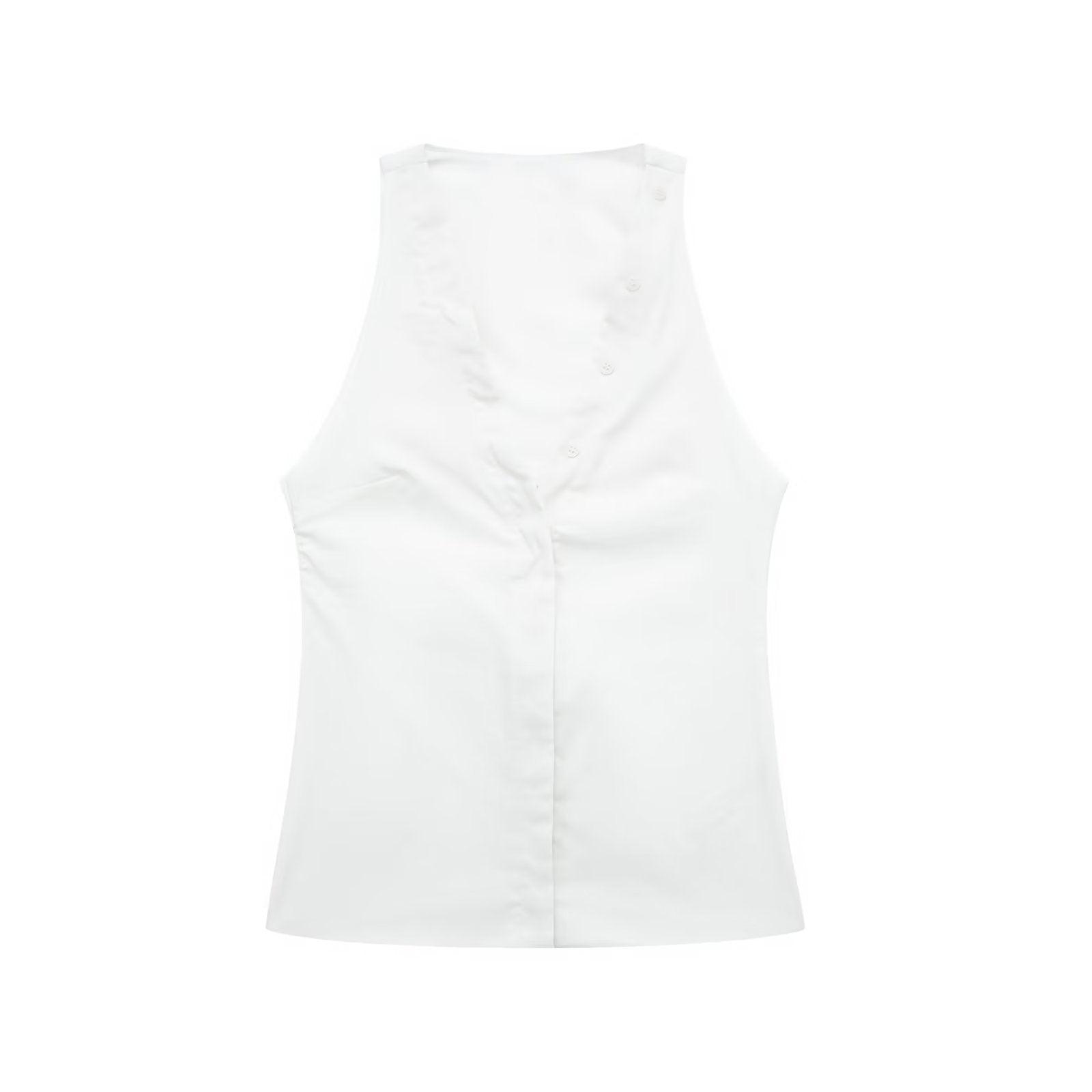 BACKLESS HALTER TOP - PRIBO