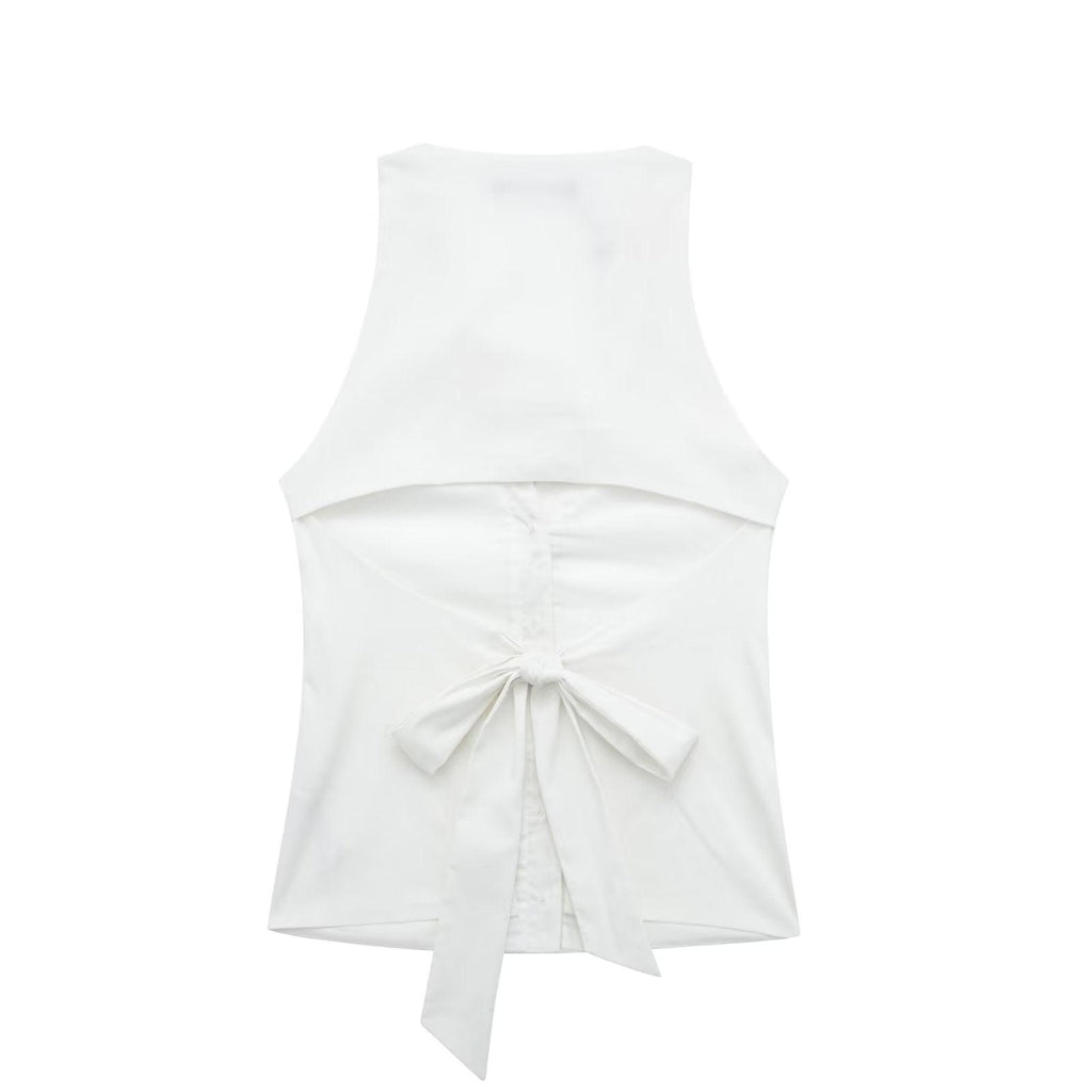 BACKLESS HALTER TOP - PRIBO