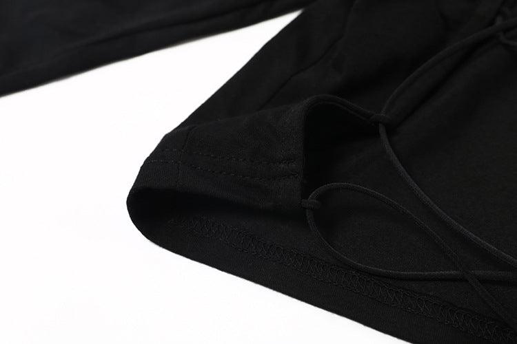 BACKLESS LACE UP TOP - PRIBO