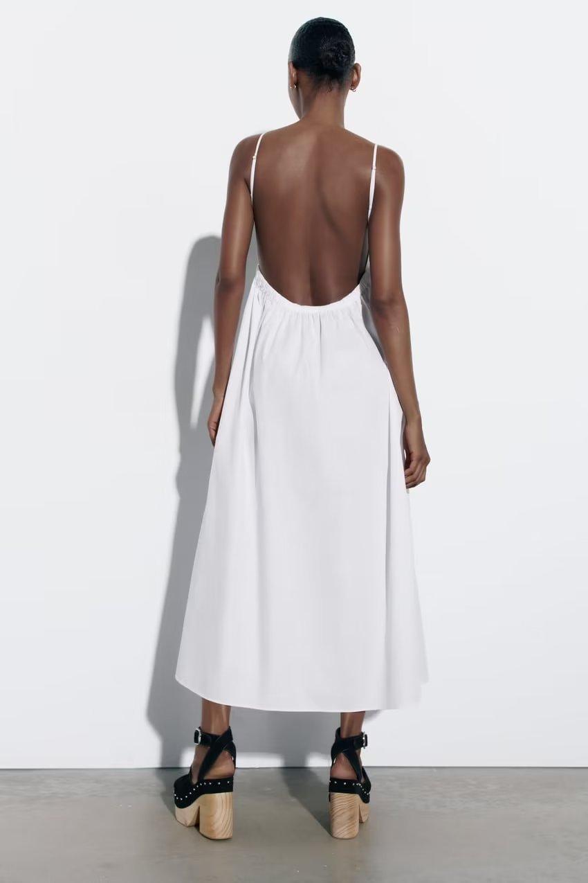 BACKLESS MAXI DRESS - PRIBO