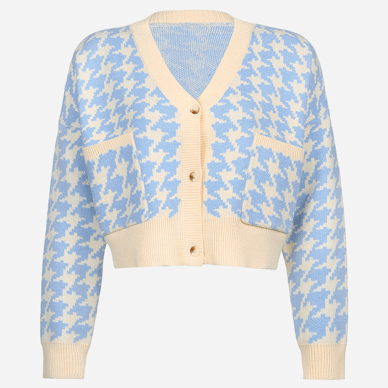 BLUE CONTRAST SWEATER - PRIBO