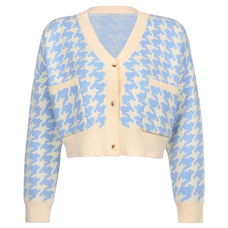 BLUE CONTRAST SWEATER - PRIBO