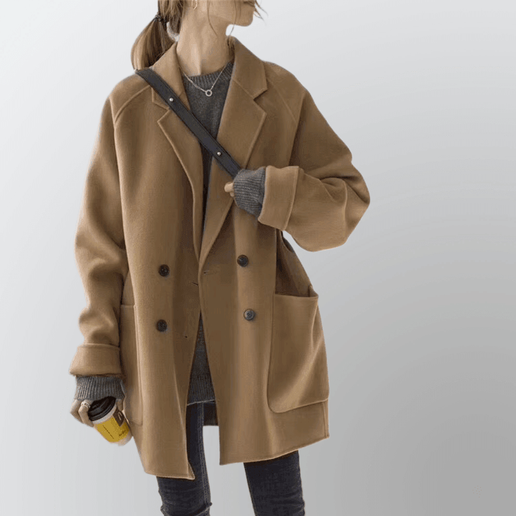 CASHMERE WOOL COAT - PRIBO