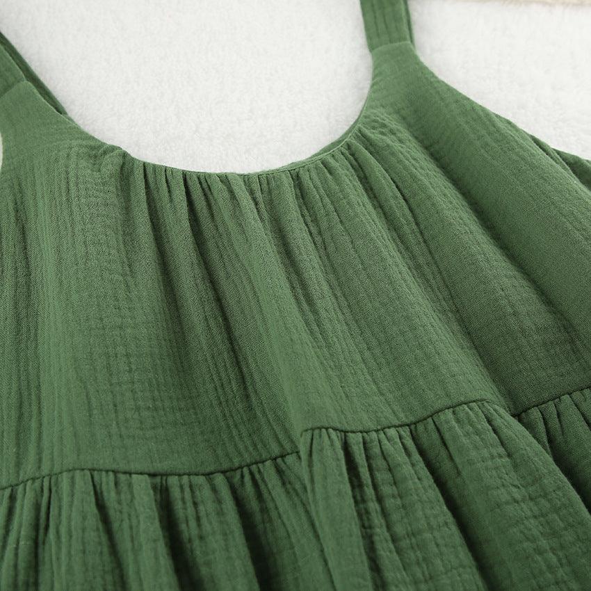 COTTON LINEN DRESS - PRIBO