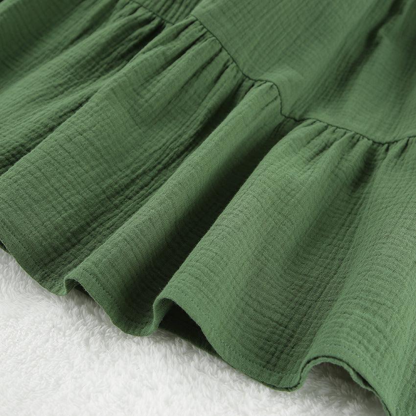 COTTON LINEN DRESS - PRIBO