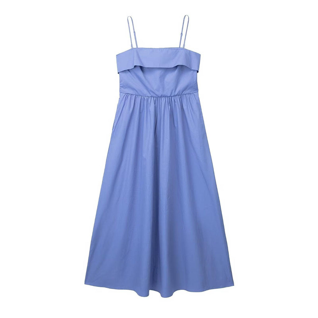 COTTON MIDI DRESS - PRIBO