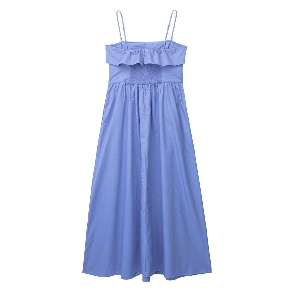 COTTON MIDI DRESS - PRIBO