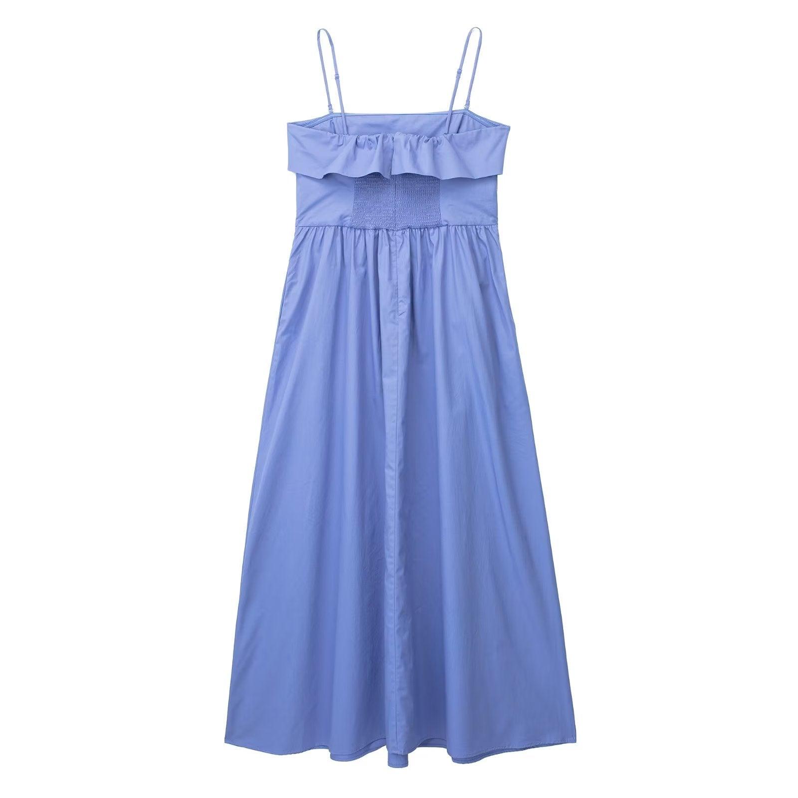 COTTON MIDI DRESS - PRIBO