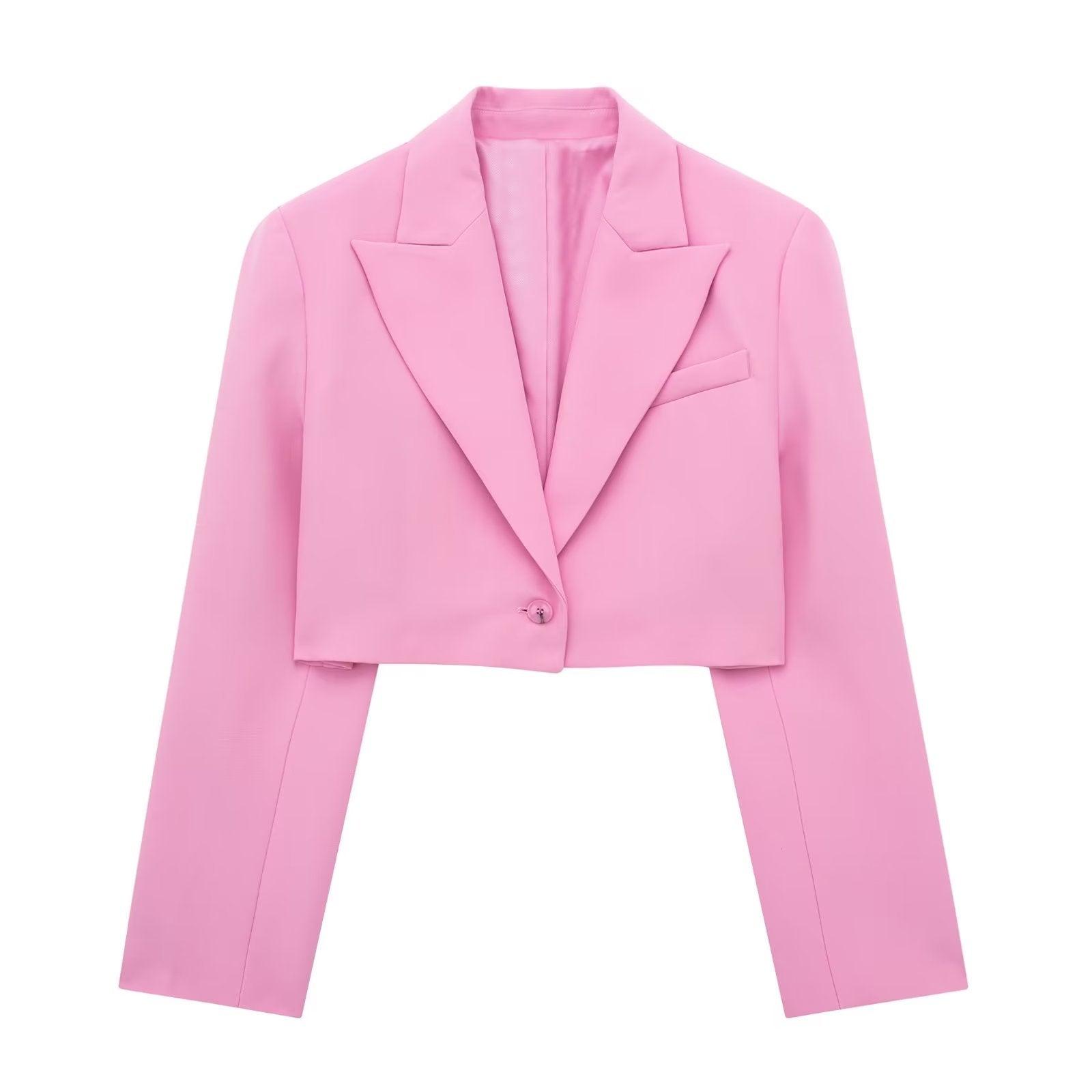 CROP BLAZER & SKIRT SET - PRIBO