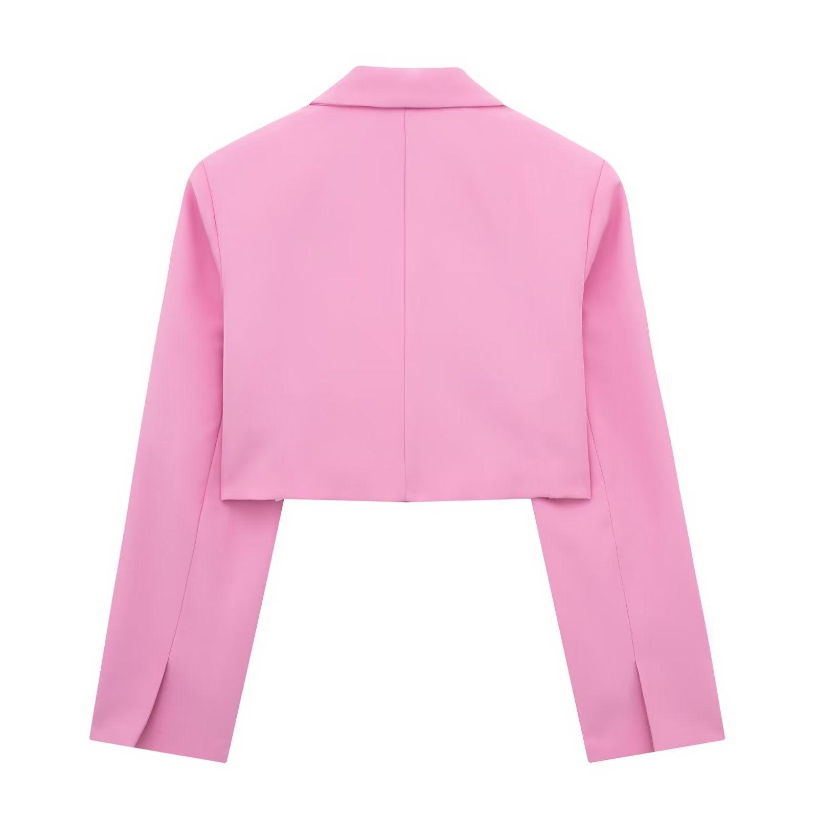 CROP BLAZER & SKIRT SET - PRIBO