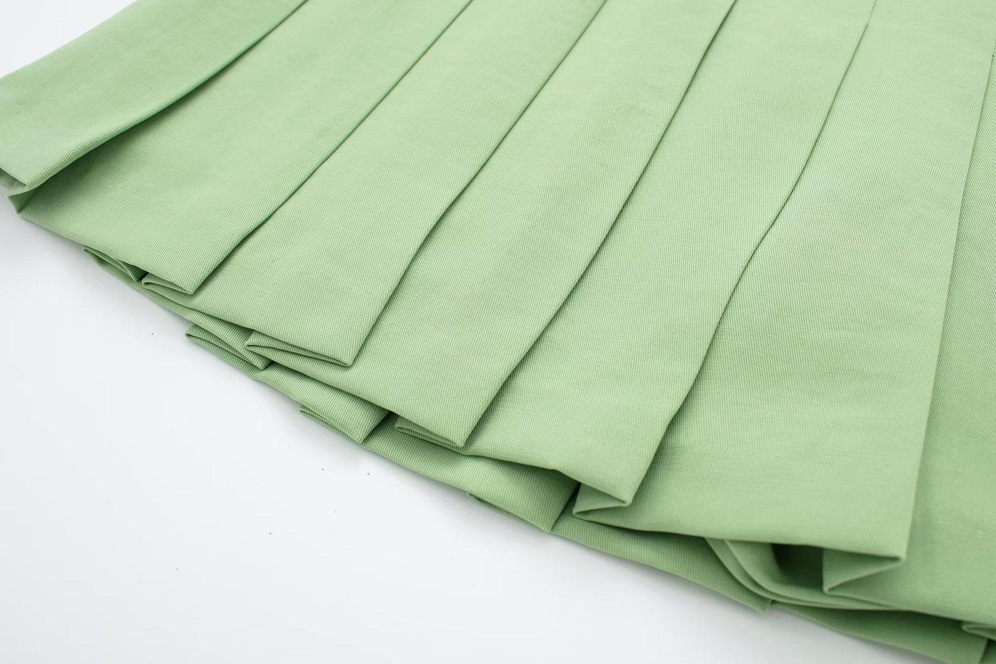 CROP GREEN BLAZER & SKIRT SET - PRIBO
