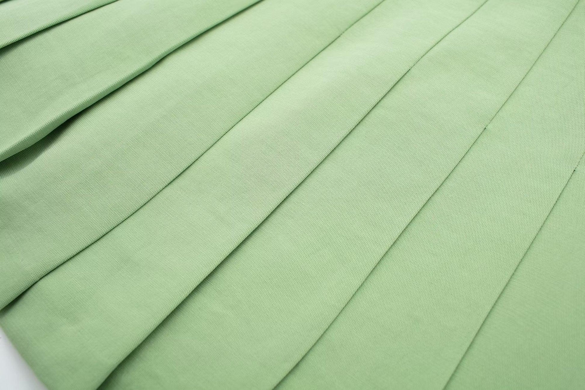 CROP GREEN BLAZER & SKIRT SET - PRIBO
