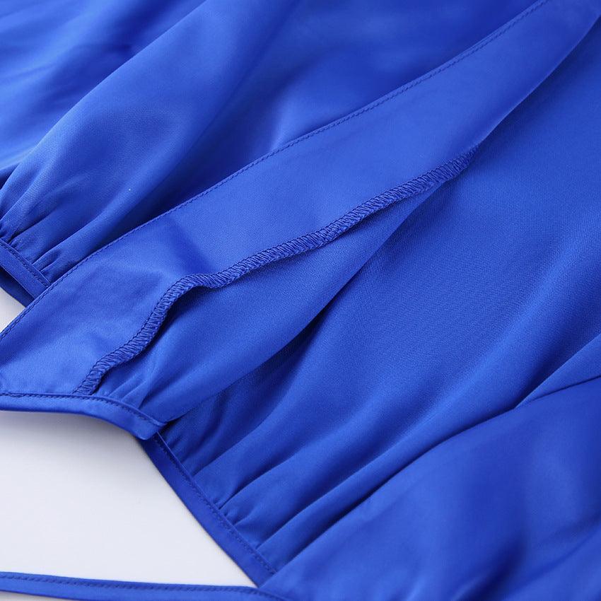 CROP SATIN TOP - PRIBO