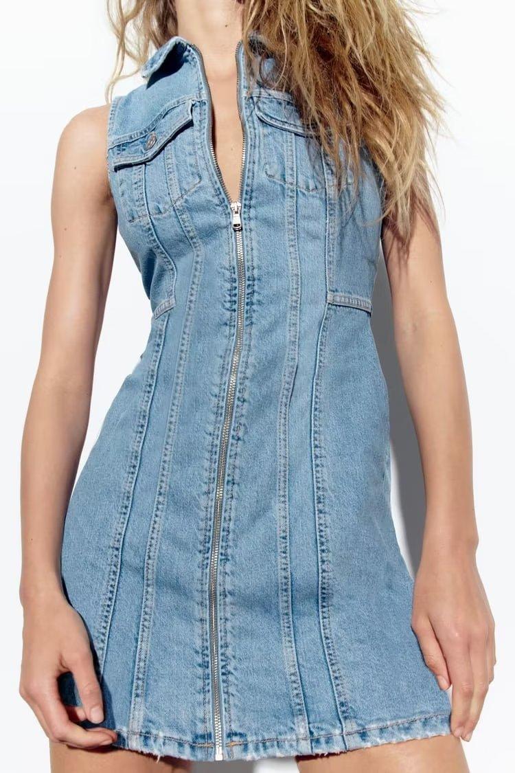 DENIM DRESS - PRIBO