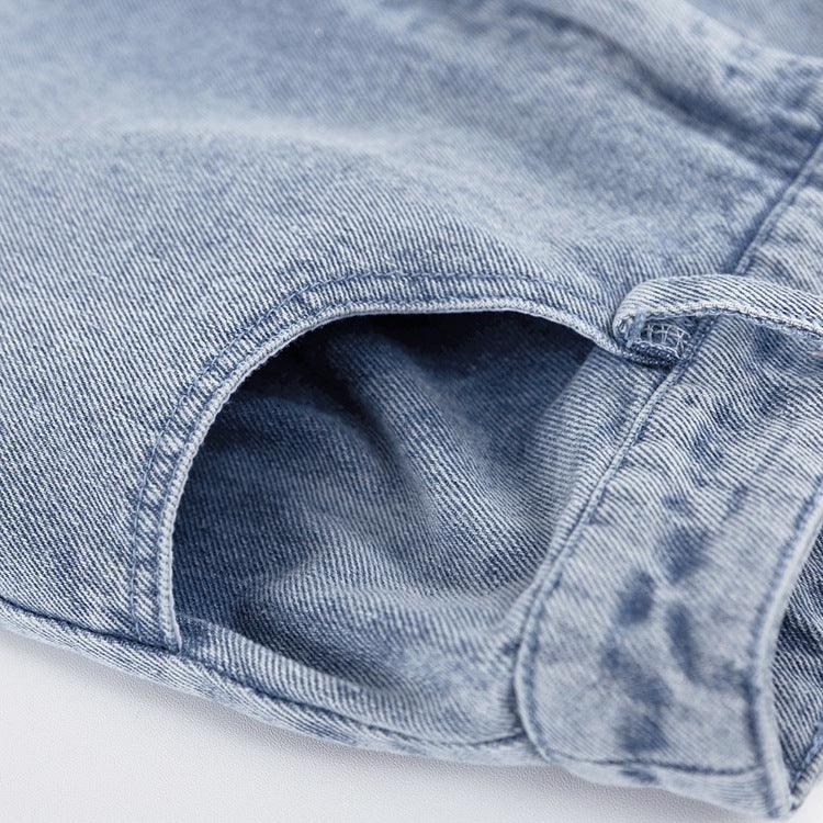 DENIM LONG SKIRT - PRIBO